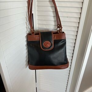 Dooney and Burke Black and Brown Bag